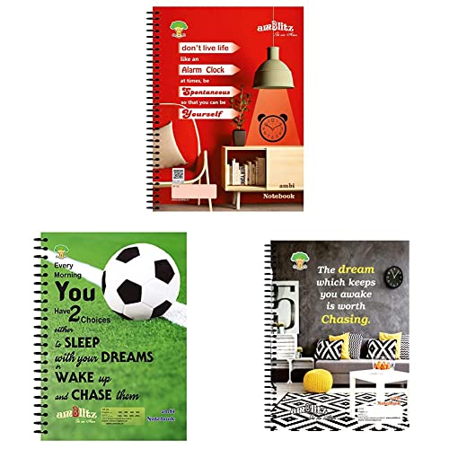 Image of amblitz Spiral Notebook - A4-500 Pages - Unruled Spiral Notebook - A4-500 Pages - Unruled- Pack of 2 Mega Spiral Notebook - A4-600 Pages - Unruled