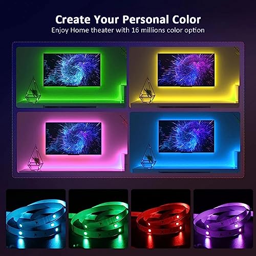 Tira LED 17ft RGB multicolor con control USB miniatura 6