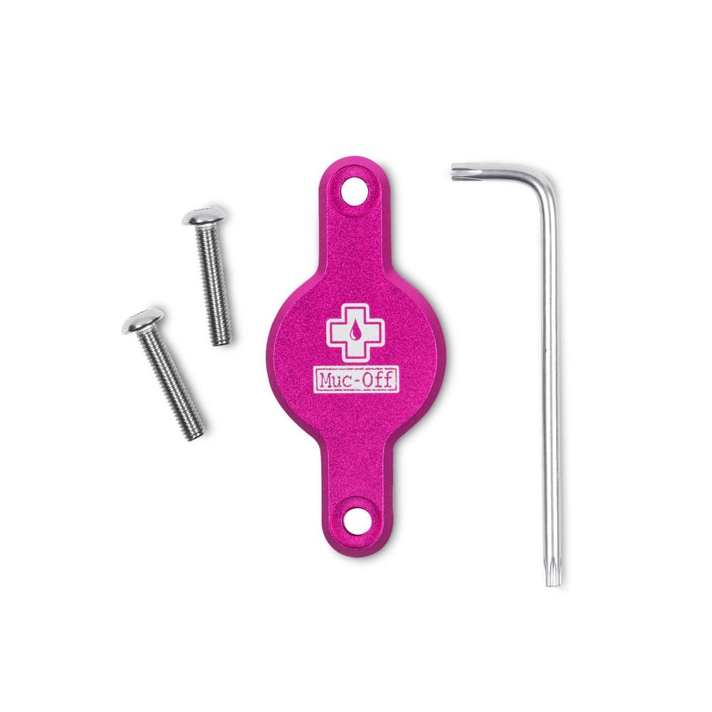 Muc-Off(マックオフ) McOff Bicycle Air Tag Holder, Secure Tag Holder, Pink, Secure Tag Holder, Mount to Bottle Cage Pedestal
