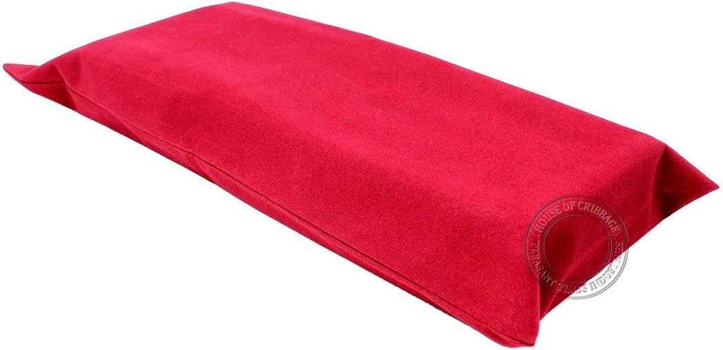 House of Cribbage - Continuous Cribbage Board/Box Inlaid in Blood Wood/Maple : 4 Track - Sliding Lids, Drawer & Metal Pegs with Score Marking Fields for Skunks, Corners and Won Games