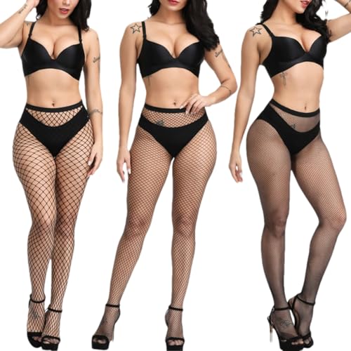 Image of Fishnet Stockings for Women's High Waist Fishnet Tights Pantyhose