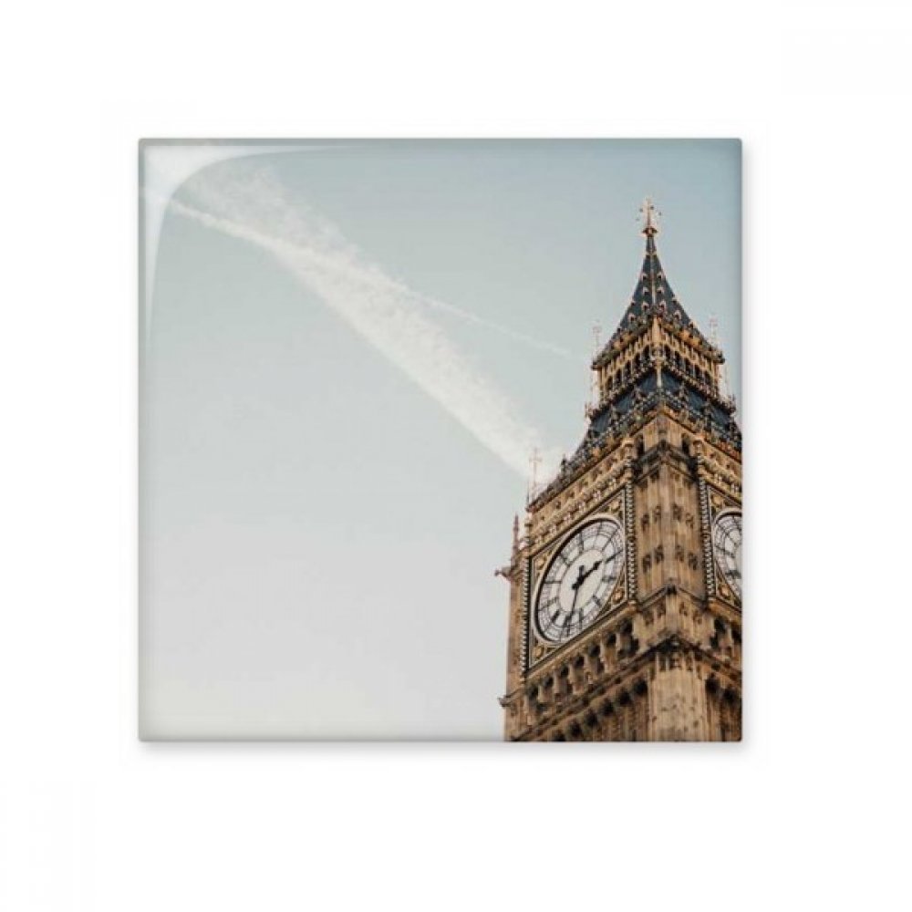 Ciel Bleu en céramique Bisque Big Ben pour faïence murale