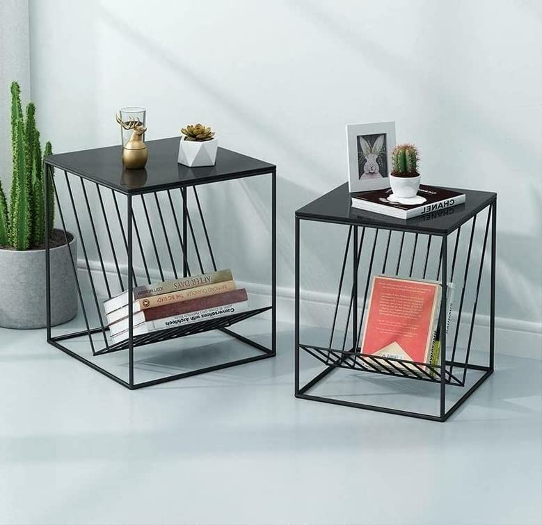 The Craft House Side Table 2 Tier Living Room Bedroom and Book Stoke Table and Sofa Side Table Living Room Bed Room and Other Storage Etc