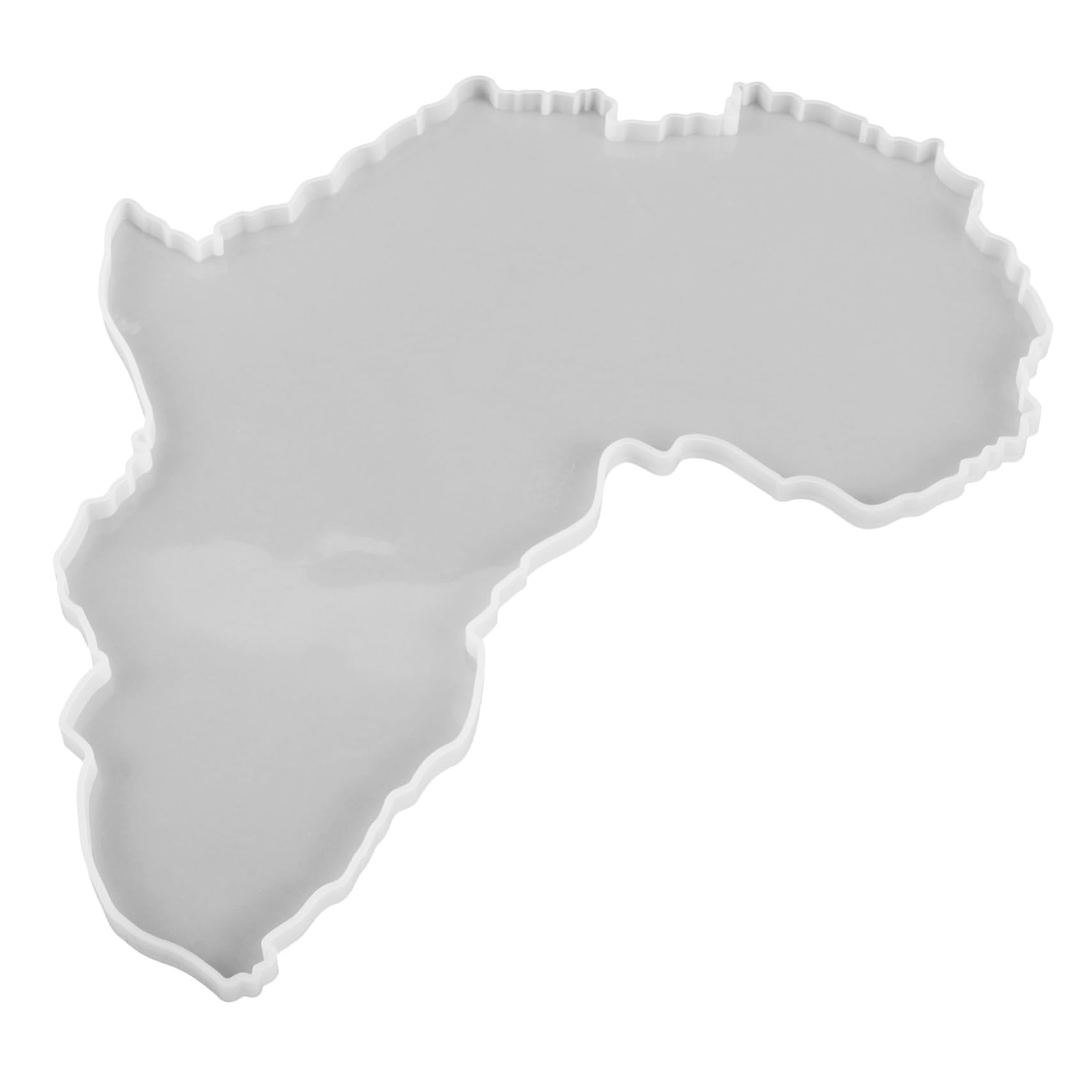 VILLCASE 3 Pièces Bac à Cartes Afrique - DIY décoration - Moule résine - Moule de décoration Moule en Silicone Moule de Carte de l'afrique pour Le Bricolage Gel de silice Blanche