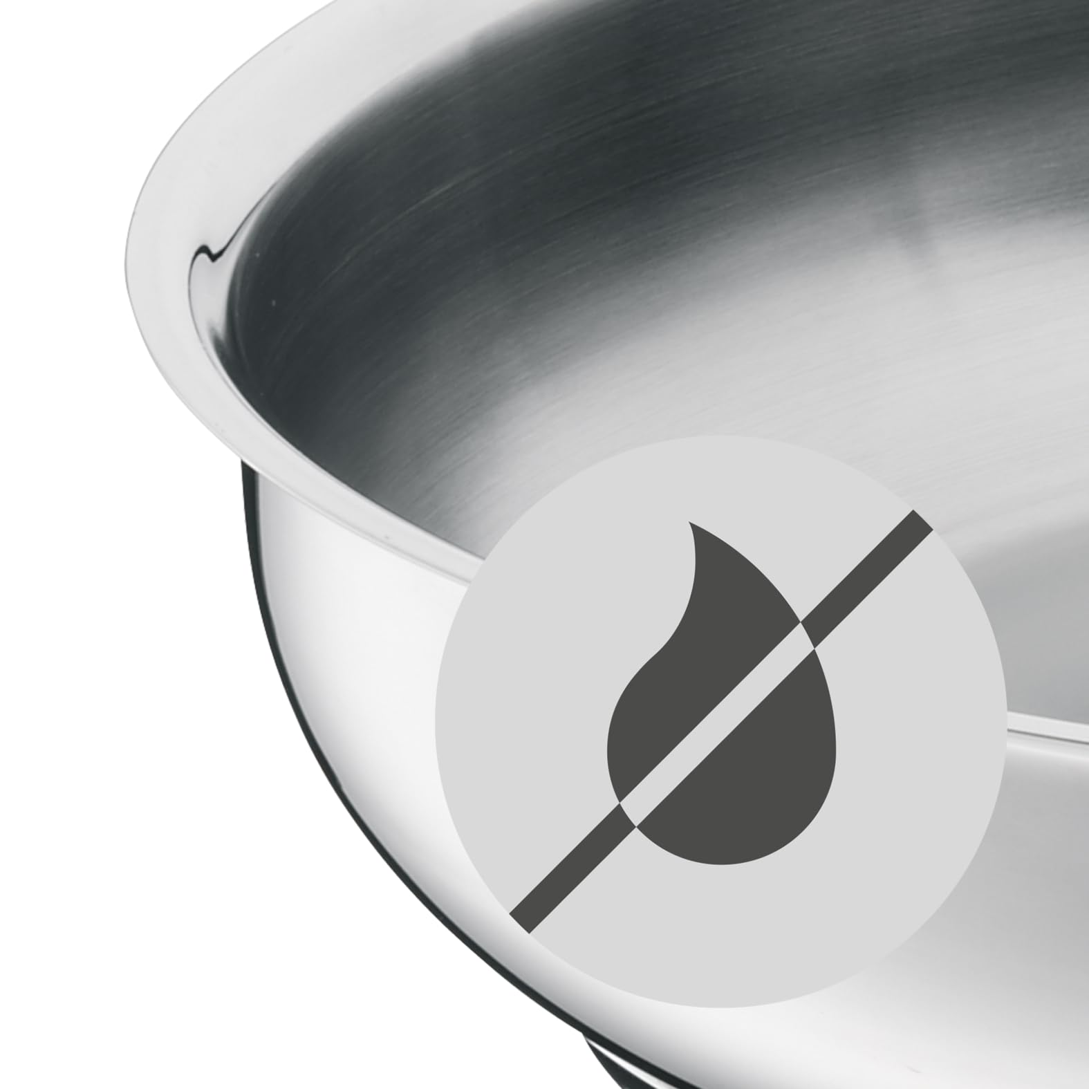 WMF Favorit - Set 2 Sartenes 24 + 28 cm Acero Inoxidable Cromargan 18/10 Sin Recubrimiento Apto para Todo Tipo de Cocinas