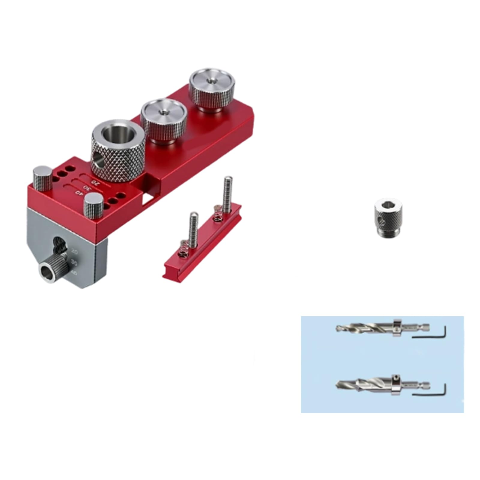 Zxfdsfdbnm B 1 Set Portable Drilling Jigs Set For Aluminum Alloy Extrusions With Storage Case For Accurate Hole Positioning In Various Tasks Drill Template For Aluminum Profile Drilling Jig