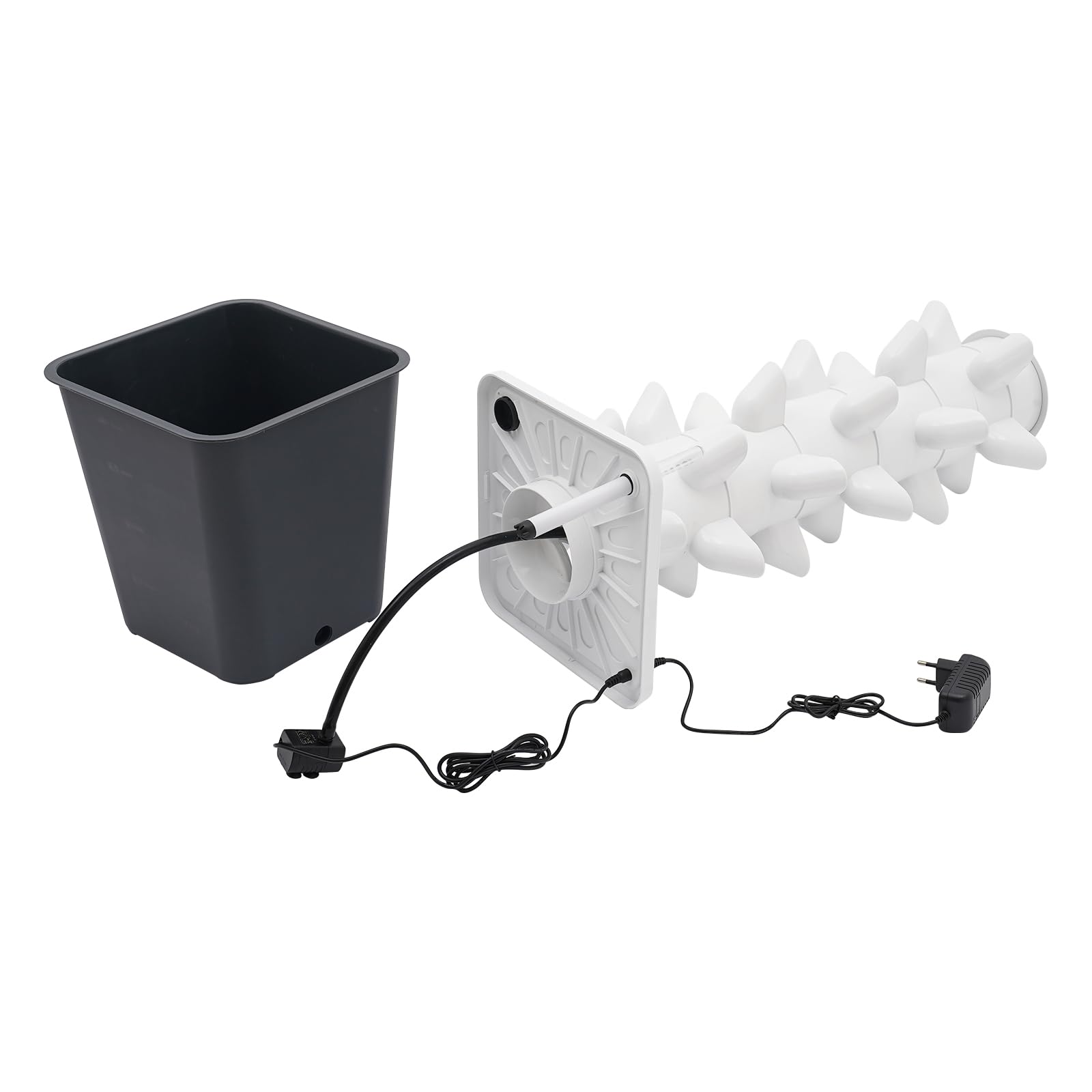 Kit de cultivo vertical hidropónico de 6 pisos con 30 plantas, bomba de agua de 10 litros, depósito de agua sin tierra, sistemas de cultivo de plantas hidropónico, torre hidropónica para