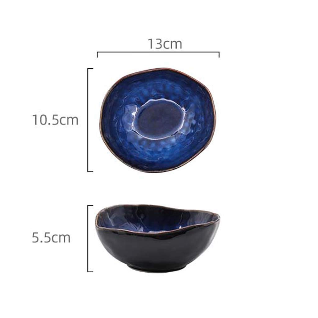 Zxw European Ceramic Bowl Deep, Irregular Bowl Creative Dishes