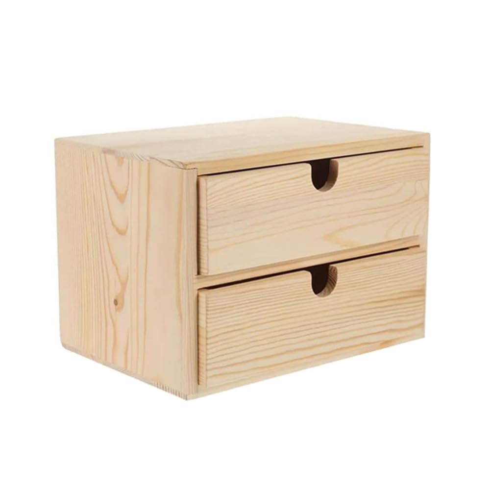 HOMVIAUS 2 Drawers Chest of Drawers Desktop Organiser Stackable Drawers