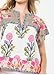 Womens Summer Floral Boho Tops Flutter Cap Short Sleeve V Neck Patchwork Y2K Peplum Babydoll Blouse Shirts
