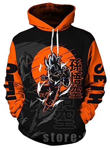Anime Son Goku Sudaderas Casual Manga Larga Cosplay Tops Manga Super Saiyan Los Adolescentes Goku...