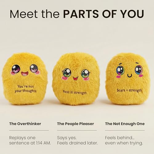 Image of Healing Couch Nuggets - Emotional Support Nuggets Plush Set for Adults & Teens, Emotional Support Plush & Plushies with Story Card & Gift Box, Meaningful Desk Decor & Encouragement Gift