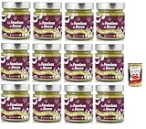 Bacco Crema Spalmabile Al Pistacchio Favolosa, Streichfähige Creme Pistazien-Streichcreme Elite mit 40% Pistazien 12x 190g Pistazie Streichcreme + Italian Gourmet polpa 400g