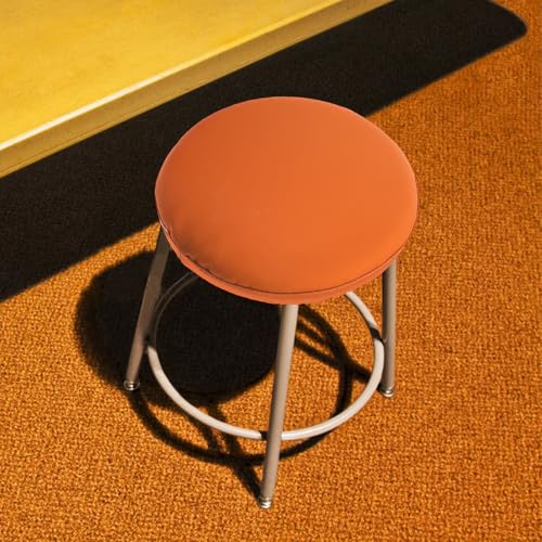 Cojín de asiento contra la dureza del taburete con espuma viscoelástica redonda naranja 8