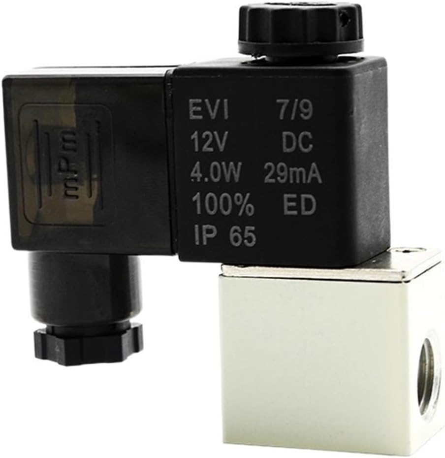 2V025-06 G1/8 2V025-08 G1/4 Normally Closed Air Water Oil Solenoid Valve 12V 24V 110V 220V 2Port 2Ways Pneumatic Control Valve (Color : 2V025-08 DC36V, Size : No joint)(Color:2v025-06 Dc12v,
