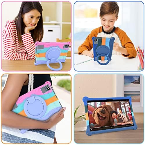 KATUMO 10 inch Universal Silicone Rotating Case For Blackview Tab7 WIFI/ Tab8 WiFi/OSCAL 10" / TECLAST T40S/ jumper 10.1"/ BENEVE 10" / HiGrace 10" / SGIN 10.1" / Mouikei 10" Soft Rubber Portable