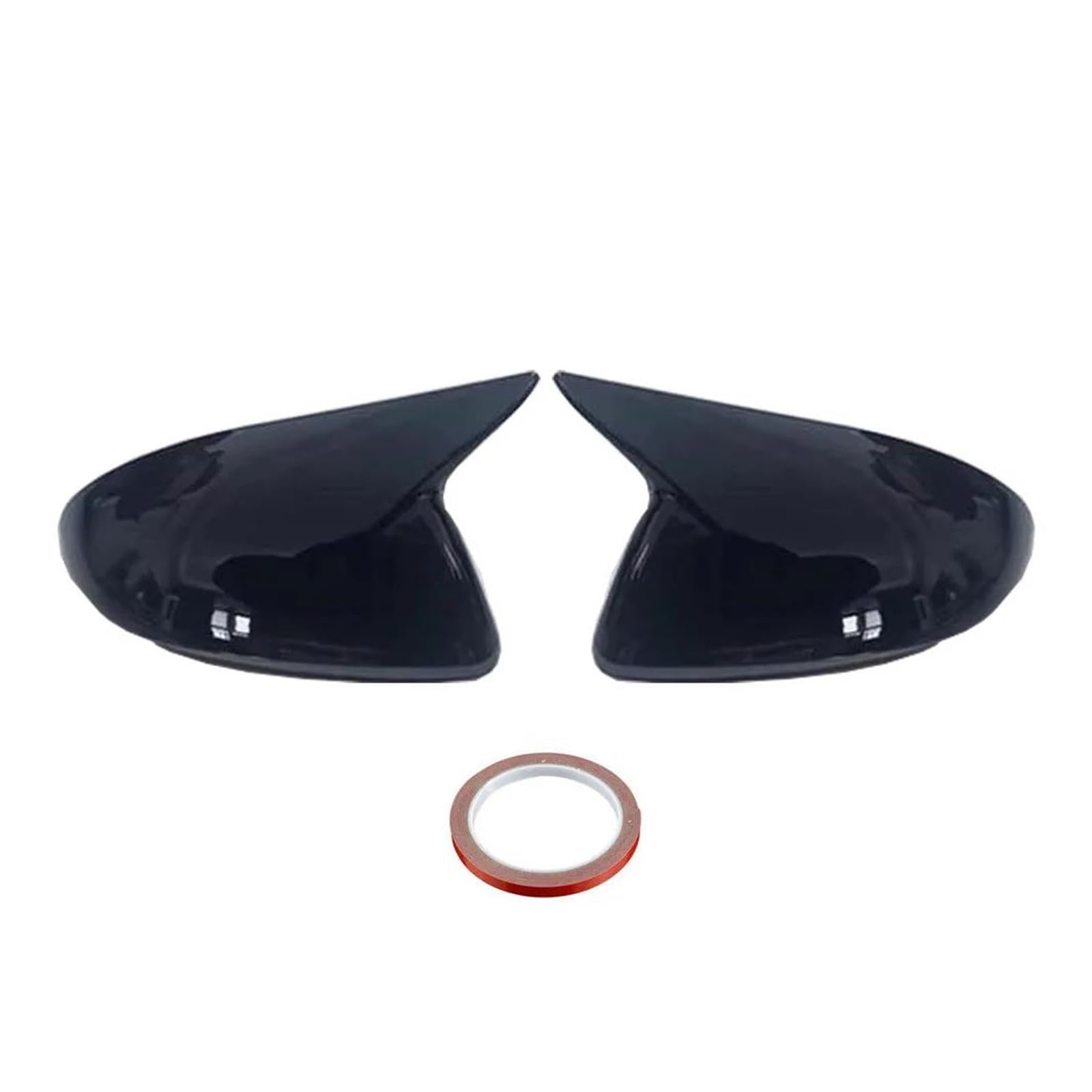 Mirror Cover Cap For Hyundai For Accent For Solaris 2017-2023 Rearview Side Mirror Cover Wing Cap Exterior Door Rear View Case Trim Replacement Covers Car Mirrors (Color : Gloss Black)