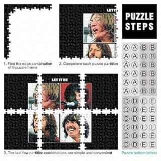 Puzzles pour Adultes Les Beatles Puzzles 500 pièces Puzzle Puzzle en Bois Activité familiale (52x38cm) - Les Beatles, Paul McCartney, John Lennon, RIngo Starr, George Harrison Puzzles pour Adultes Les Beatles Puzzles 500 pièces Puzzle Puzzle en Bois Activité familiale (52x38cm) – Image 5
