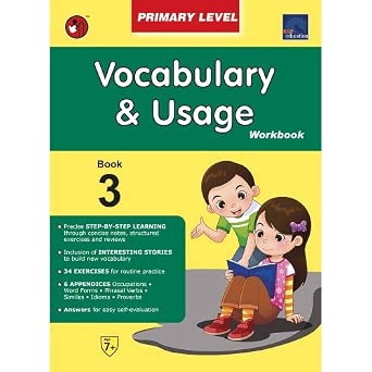 Shree Book Centre Sap Vocabulary & Usage Primary Level Workbook 3 ...