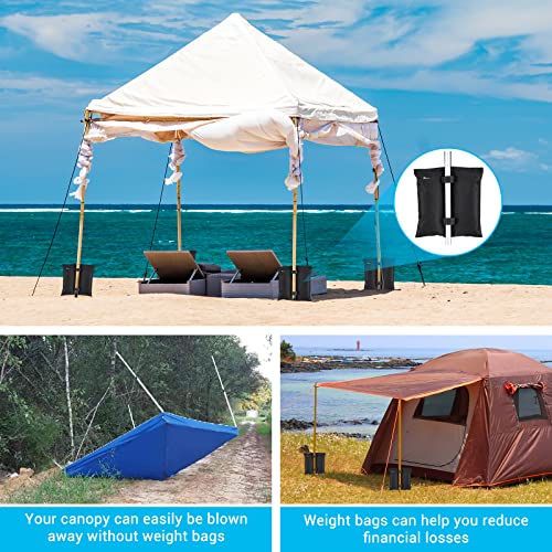 Mrrihand Paviljoen gewichten 1680D Oxford verdikken, zandzak verzwaring, paviljoen zandzakken set van 4 gewichten voor… - Image 4