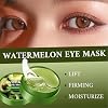 Avocado Eye Masks 60Pcs - Hydrating Under Eye Patches with Aloe Vera, Hyaluronic Acid - Cooling Gel Mask for Puffy Eyes, Dark Circles & Fine Lines (Avocado Green)