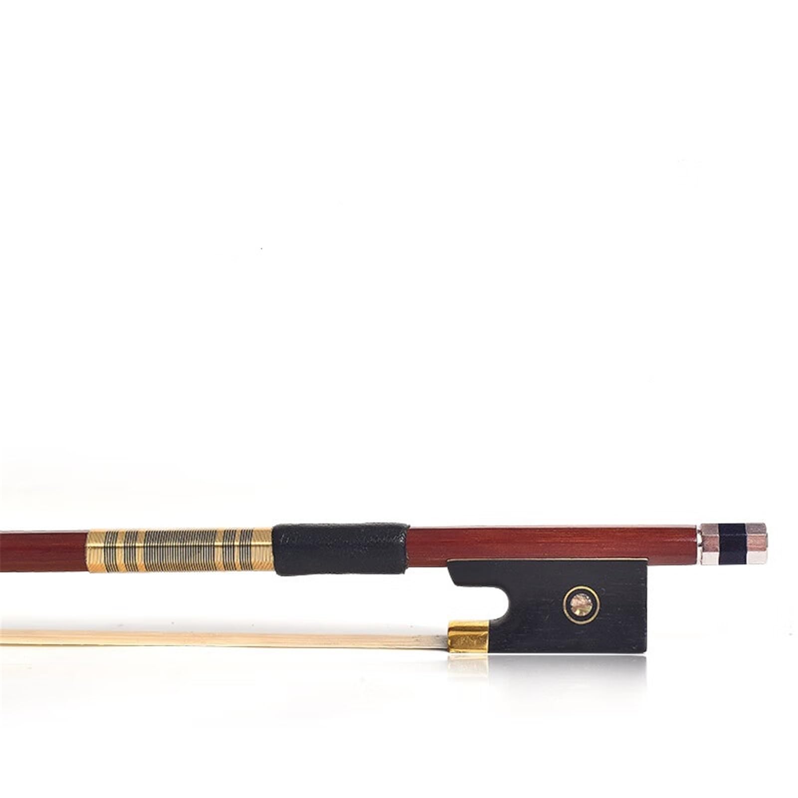 Arco De Violín Arco De Violín Tocando Madera De Sándalo Con Cola De Caballo Y Tirador De Tamaño Completo Con Incrustaciones De Oro O Plata | Arco de violín(Gold,3/4)