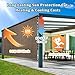 Shade&Beyond Outdoor Roller Shades 8' W x 8' H Cordless Roll Up Blinds with Valance, Exterior Shade Cloth Roll for Patio Porch Pergola, Mocha