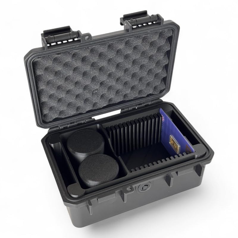 Coin & Bar Storage Case – Small Mixed Bullion Insert, Waterproof Hard Case for Coins - Blister Bars - Royal Mint Compatible, Storage Case Only (39mm, Standard Blister Bars)