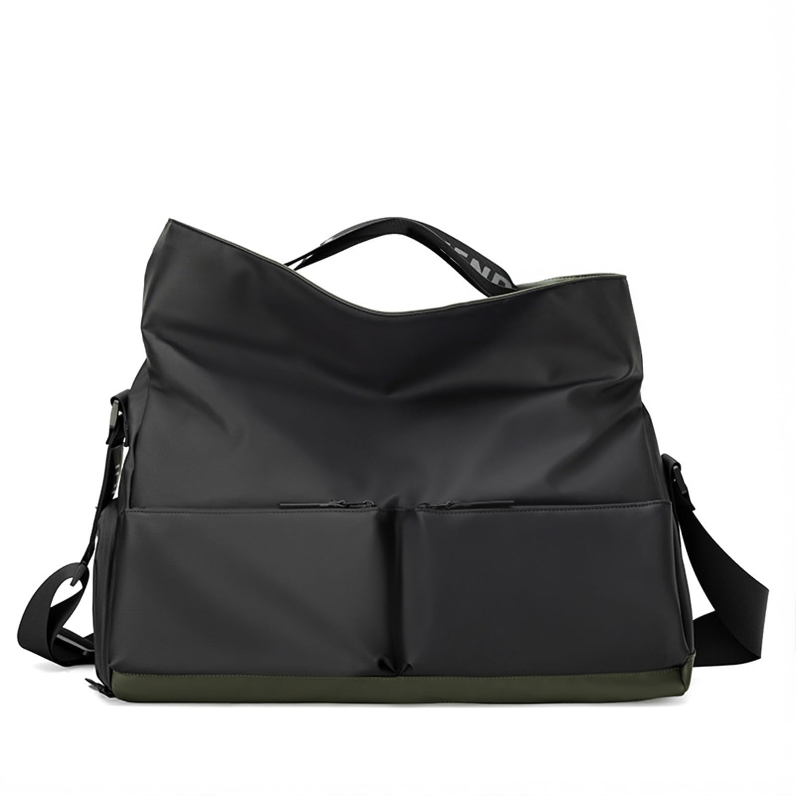 Womens Gym Sports Bag Weekend Overnight Bag with Shoe Compartment & Wet Pocket, 35L Waterproof Travel Holdall โ Ideal for Gym, Short Trips & Swimming (Black)