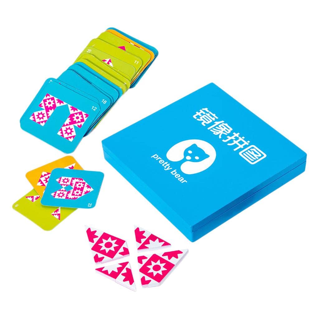MERISHOPP Kids Mirror Image Puzzle Box IQ Game 5.5X5.5Cm Shape Cognition Toy Set - Image 3 thumbnail