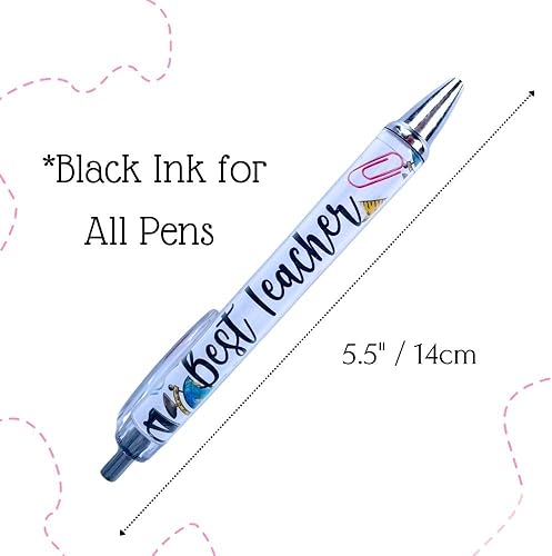 Miniatura 3 de YJ PREMIUMS 8 bolígrafos para profesores  Divertidos y lindos y divertidos bolígrafos para profesores, paquete de enseñar amor, inspirar escritura,