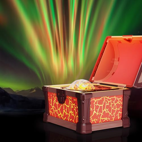Image of L LOHAS LED Galaxy Projector Night Light, Galaxy & Northern Lights Effect | 8 Colors, Cool Pirate Treasure Nightlight with Timer & Remote Control, for Gifts Kids Girls Boys Bedroom