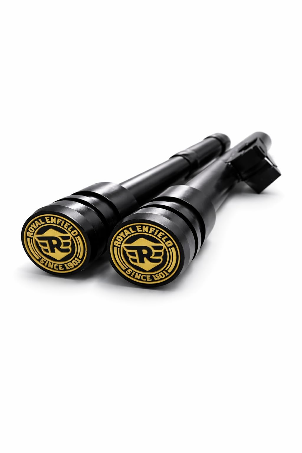 Base Ball BAT Single Rod Leg Guard- Openable DECO-LGB08 Heavy Duty Stylish Safety Protector Bat Leg Guard/Crash Guard Black for Royal Enfield- Bullet, Standard, Electra & Classic 350 & 500 2