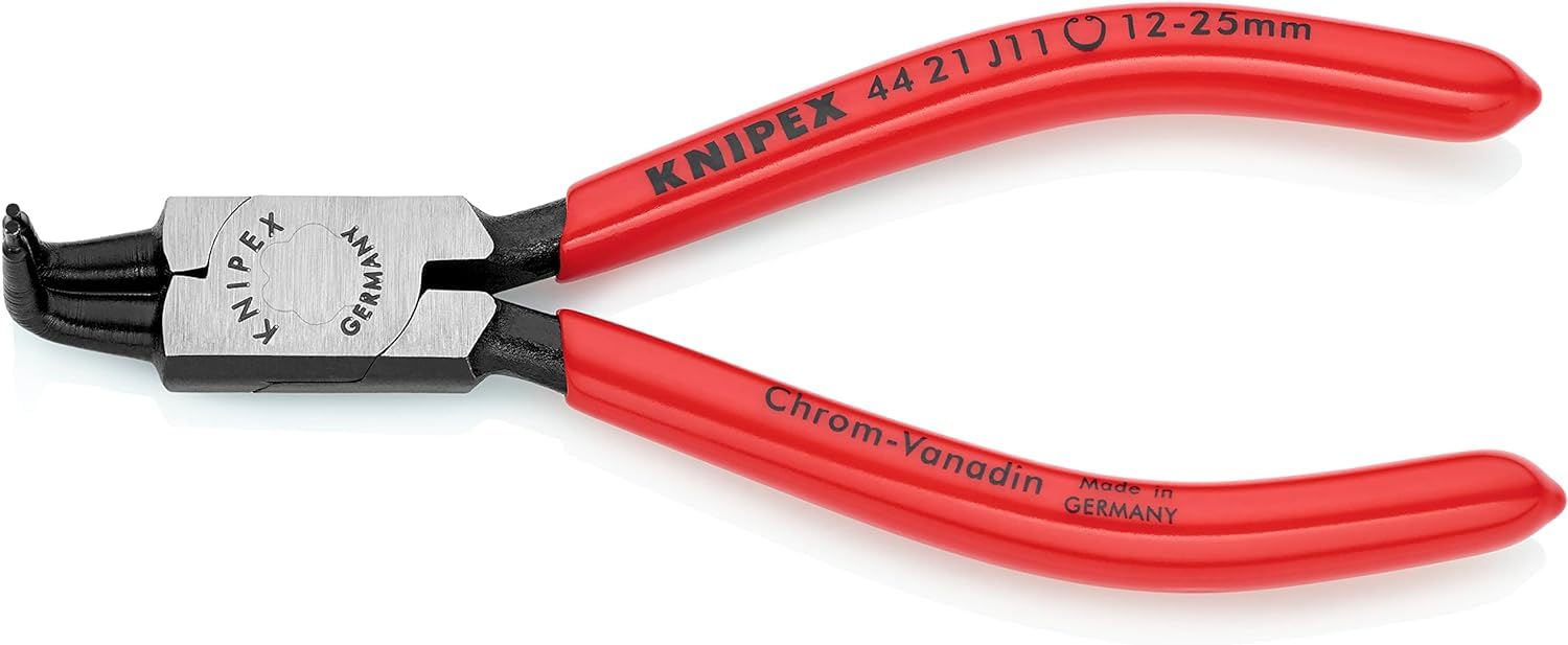 KNIPEX Circlip Pliers for Internal Circlips in Bore Holes with Plastic Coating 130 mm, 44 21 J11