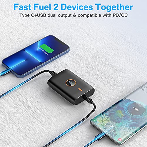 Caricatore portatile,PD 22.5W 10000 mAh power bank mini fast charge,con display LED usb c batteria cellulare,per Phone, iPad,HuaWei,XiaoMi,Samsung,Cuffie,console di gioco e altro - Gadget - Immagine 3