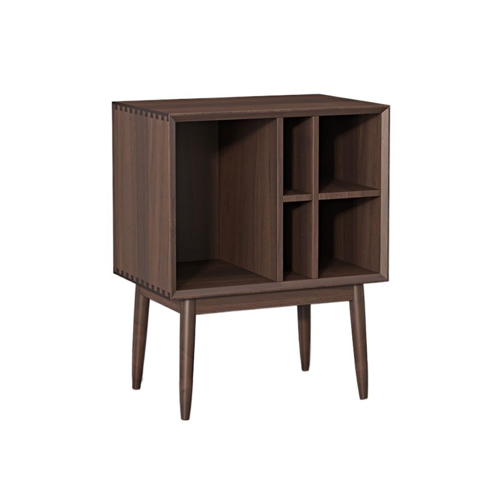 Xumh2024-3 cd storage Retro Vinyl Record Cabinet Magazine Storage Bookcase Wooden Sofa Sideboard