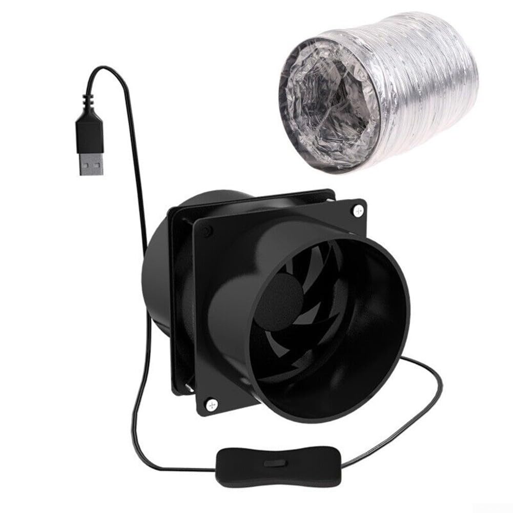 Ventola aspirante di fumo ESD alimentata tramite USB, con velocità regolabile e varie lunghezze dei tubi per migliorare l'aria negli spazi di lavoro elettronici (solo ventola)