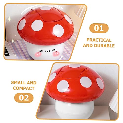 Caneca de basura rectangular compacta para escritorio miniatura 7