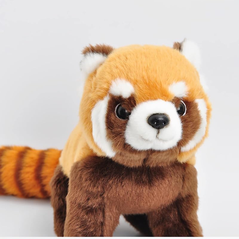 PuffPurrs Kawaii Realistic Red Panda Stuffed Animal Plush Toy Lifelike Ailurus Fulgens Plushie Pillow Doll Home Decoration 19.7'' Long - Image 4