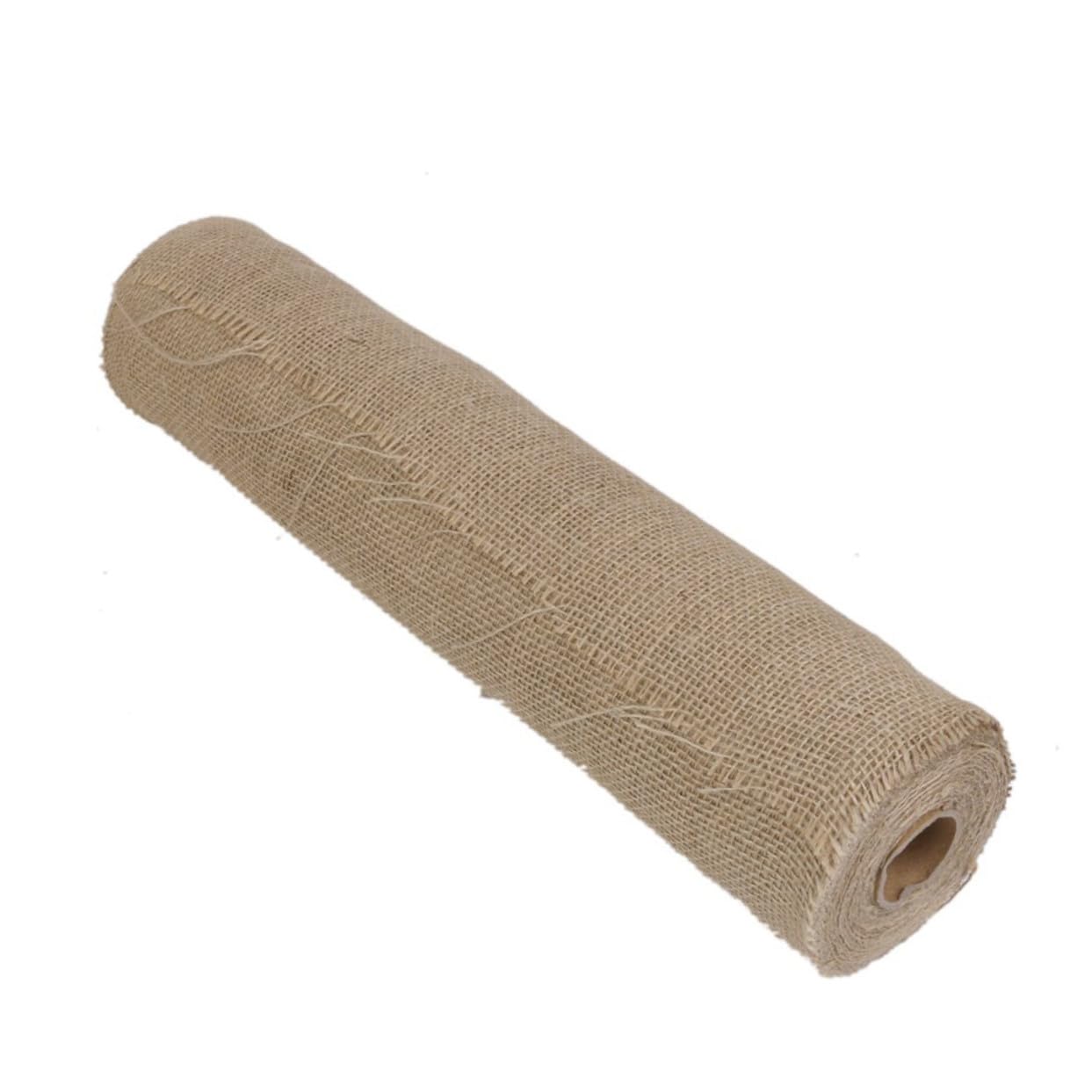 Chemin de table tissu burlap en toile de jute rustique 50cm x 10m