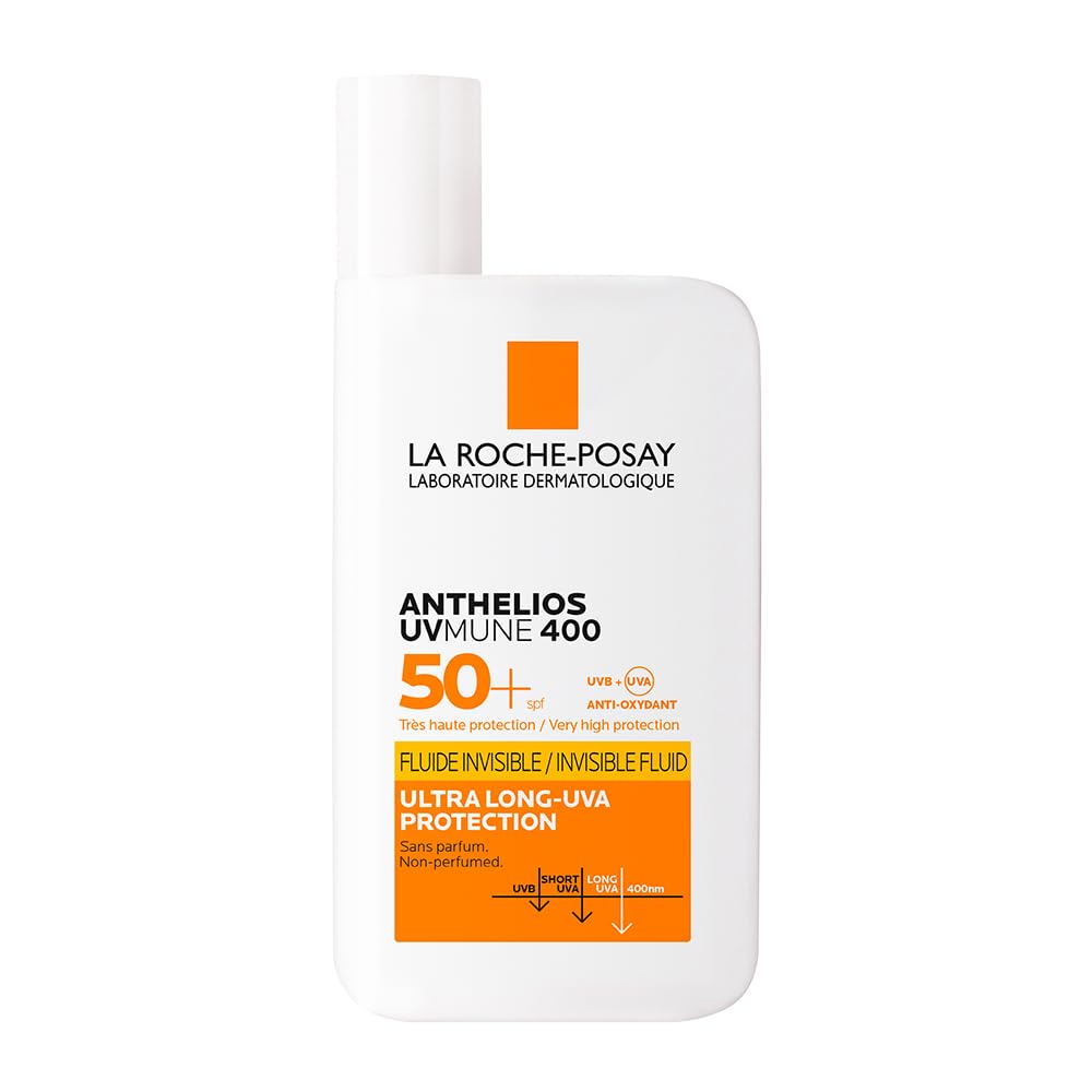 La Roche-Posay Anthelios Uvmune 400 Spf 50+ Invisible Fluid Water + Sweat Resistant, 50Ml, All-image-47