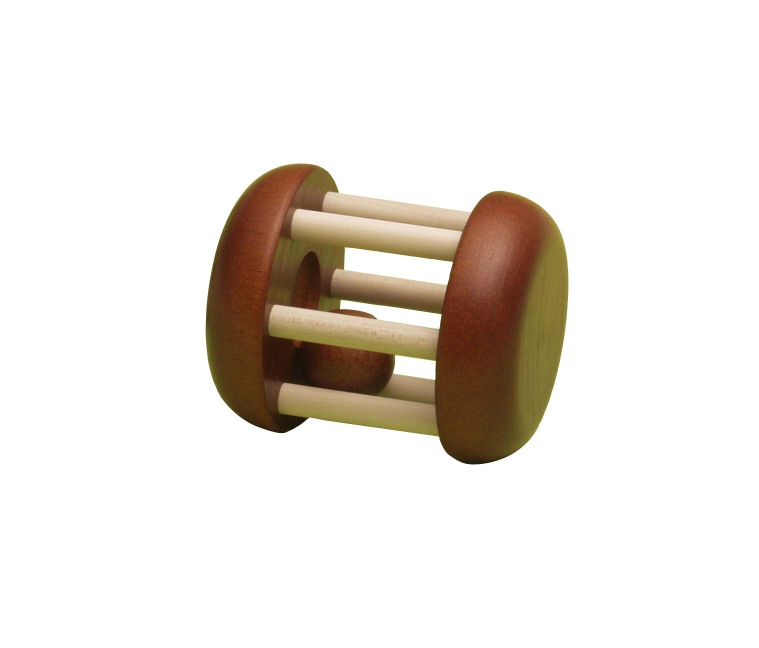 Sakai Sangyo Mori no Korokoro (Brown), Baby Toy, Made in Japan, Shake, Roll, Baby Toy, Play, First Toy, Wood, Natural Color, Gift, Present : Toys & Games