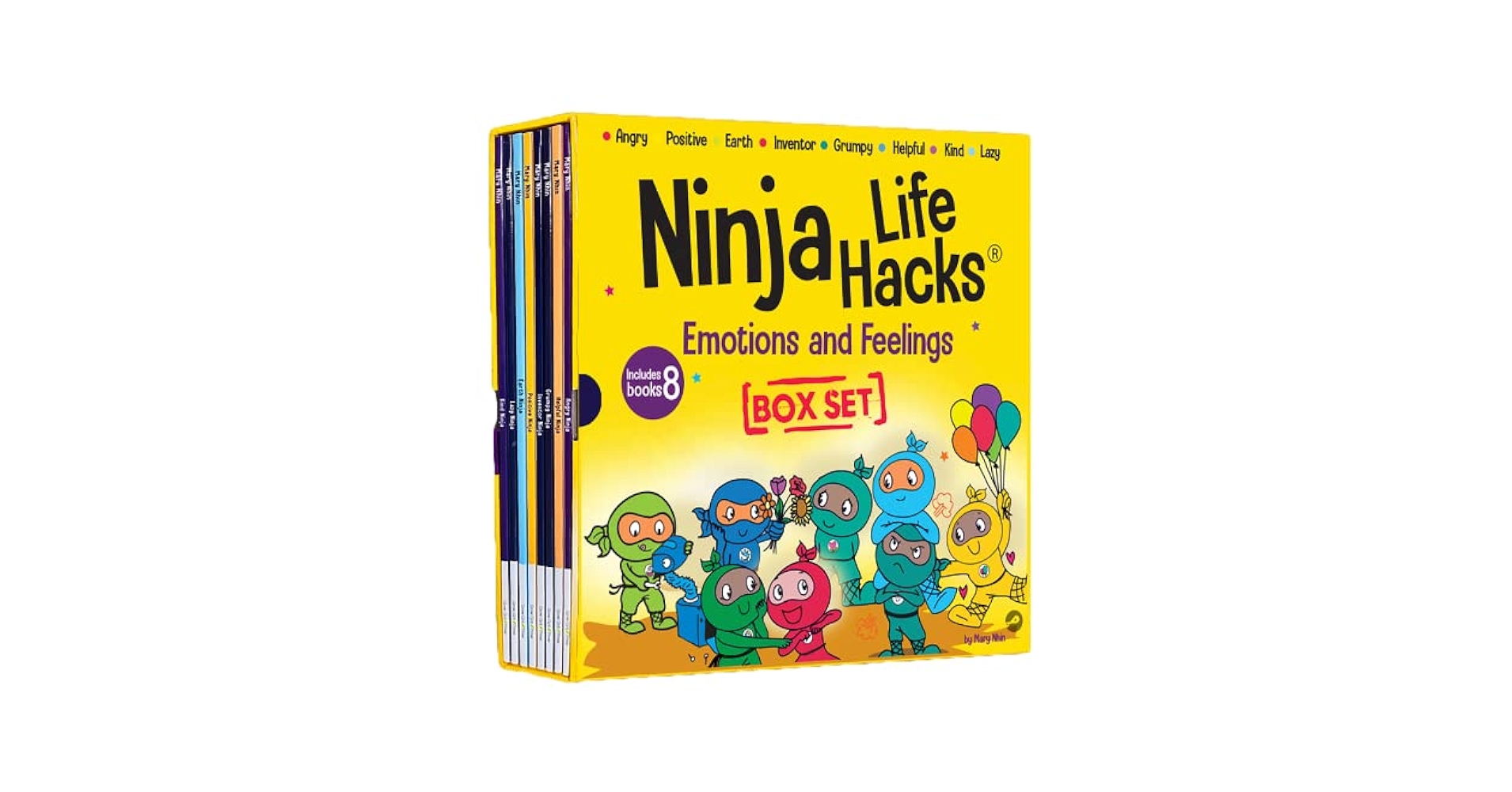 Ninja life hacks book boxes 32冊 英語絵本　洋書 Ninja Life Hacks Emotions and Feelings 8 Book Box Set (Books