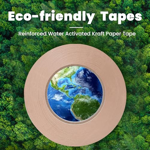 TAPEBEAR Water Activated Tape Reinforced Packing Tape 50mm x 50m - Image 2