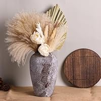 Amazon.co.jp: 高さ13.8インチの石の花瓶、素朴なホーム