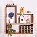 Produktbild Willesego Gestell aus Holz Wandregal für Küche Badezimmer Schlafzimmer Wandregal Multifunktions-Kreativ Bücherregal, 23,2 * 5,9 * 23,6 Zoll (Farbe: Holz Farbe, Größe: 23,2 * 5,9 * 23,6 Zoll)