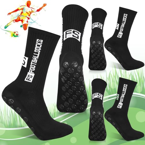 Image of DragonflyDreams Non Slip Sport Soccer Socks Anti Slip Football Baseball Unisex Athletic Socks with Grip Pads