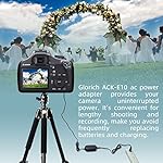Glorich-ACK-E10-replacement-AC-Power-Adapter-kit-for-Canon-EOS-1100D1200D1300DRebel-T3Rebel-T5Rebel-T6Kiss-X50-Digital-CamerasBlackPack-of-1