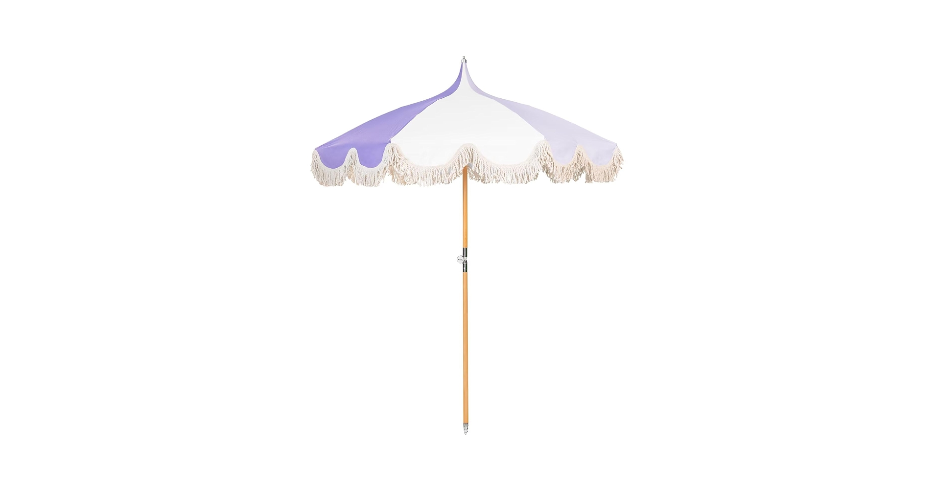 Amazon.com : Funsite 6.5ft Pagoda Beach Umbrella with Fringe