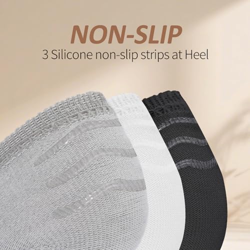 Ordenado Women's No Show Socks 6-9 Pairs Casual Thin Non Slip Flat Boat Line No Show Socks4